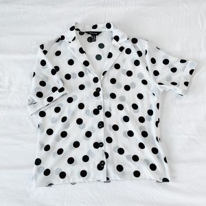 New look polka dot blouse
